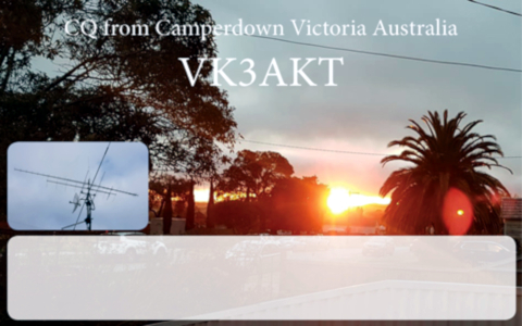 QSL Card from VK3AKT Camperdown VIC Australia